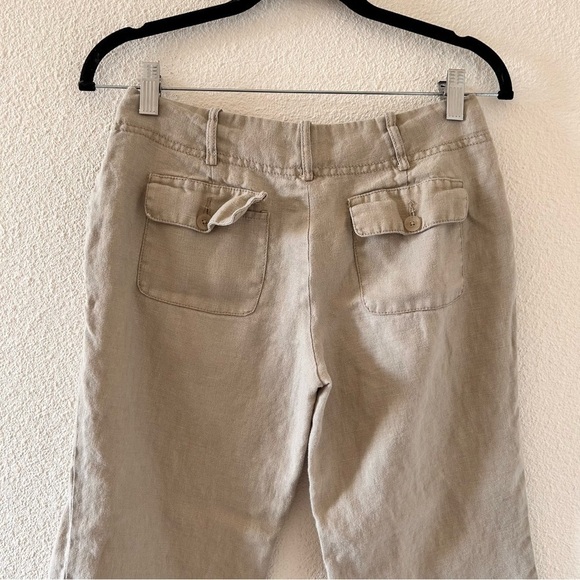 Michael Michael Kors 100% Linen Capri Pants Women Sz 2P - Picture 7 of 7